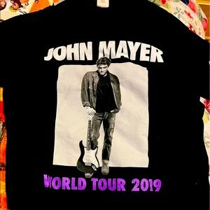 John Mayer concert t-shirt
